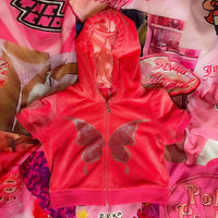"Pretty In Pink" Tracksuit TOP - Honey's Apparel LLC