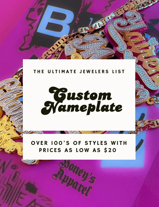 Custom Nameplate Jewelers List - Honey&